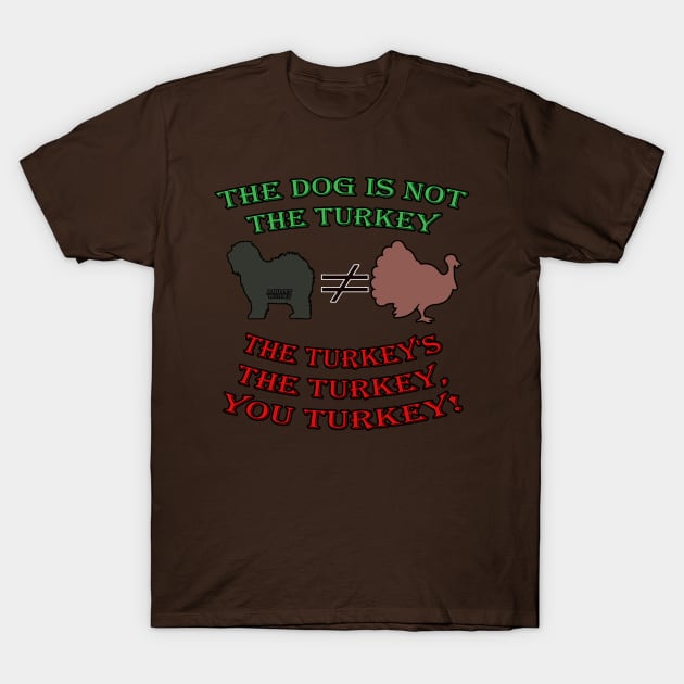 The Dog is Not the Turkey! T-Shirt by Muppet History